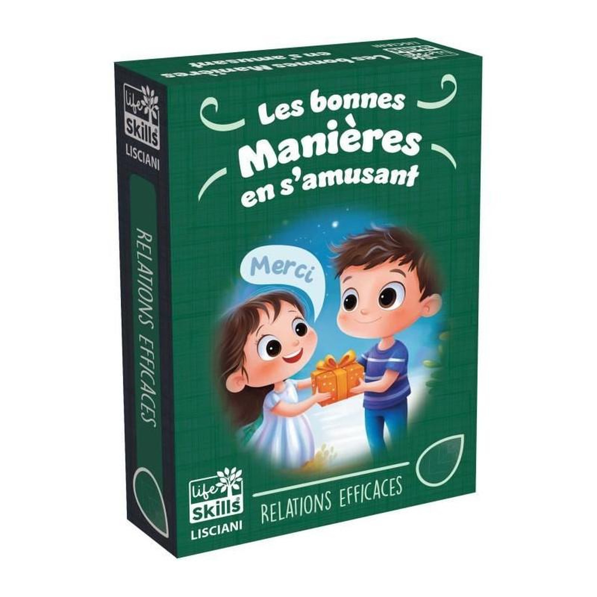 LISCIANI GIOCHI Jeu de cartes des bonnes manieres - Jeu Éducatif - LIFE SKILLS - Cartes illustrées