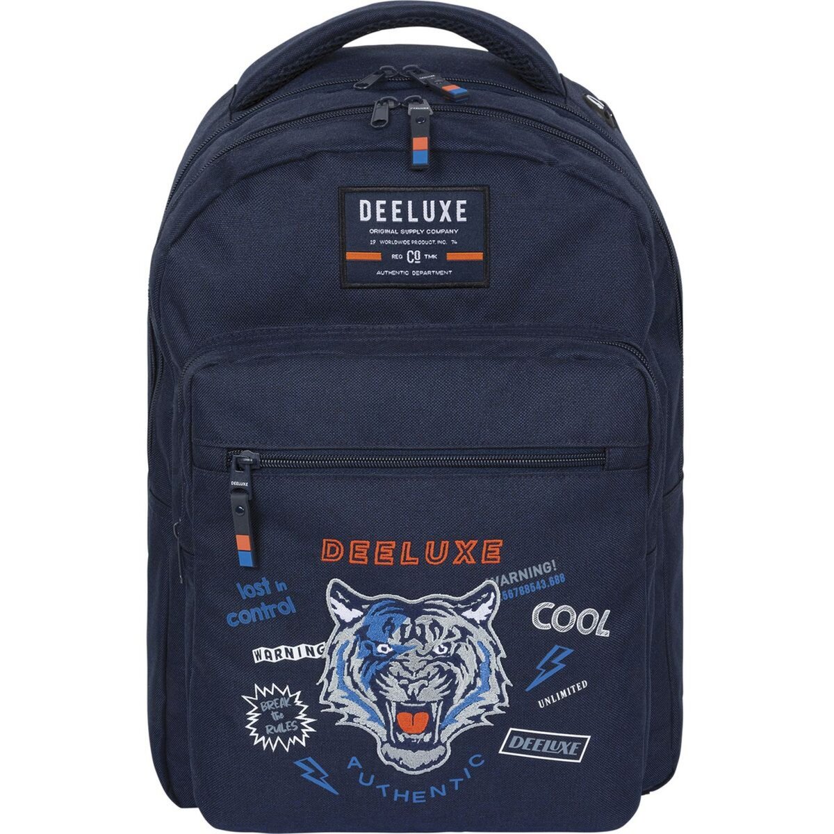 deeluxe Sac à dos 2 compartiments bleu 