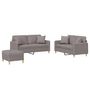 Voir la diapositive 2 : VIDAXL Ensemble de canapes 3 pcs avec coussins taupe tissu
