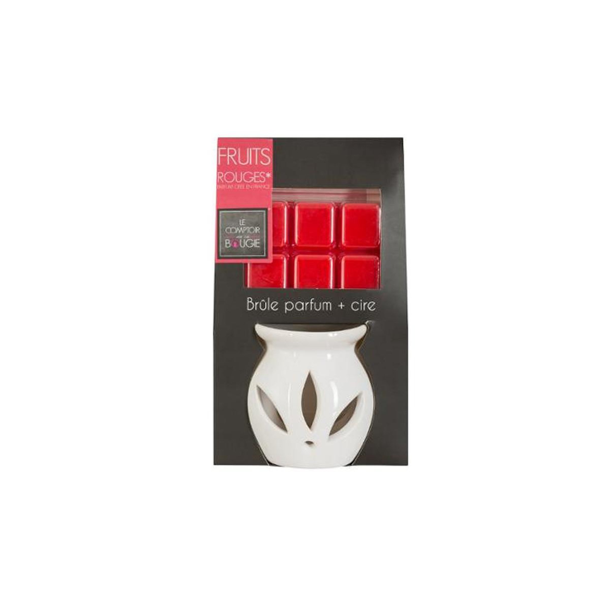 Voir la diapositive 4 : COMPTOIR DE LA BOUGIE Brûle-parfum & cire 30g fruits rouges
