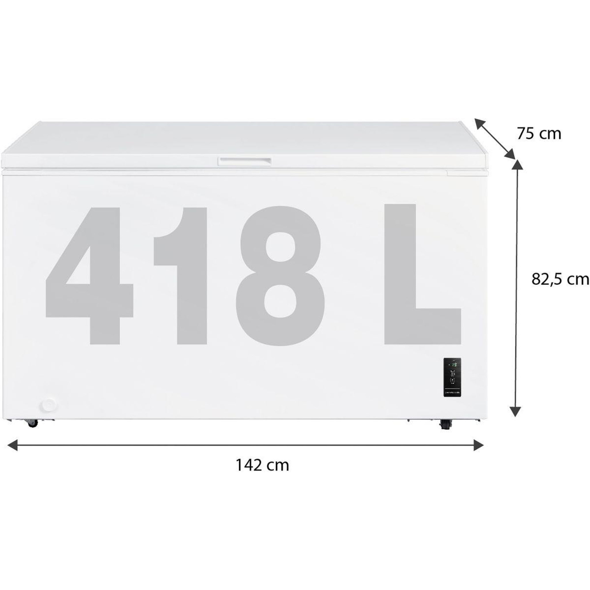 Voir la diapositive 3 : ESSENTIEL B Congélateur coffre ecc85-140mib1