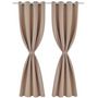 Voir la diapositive 3 : VIDAXL Rideau occultant avec œillets metalliques 270 x 245 cm Creme