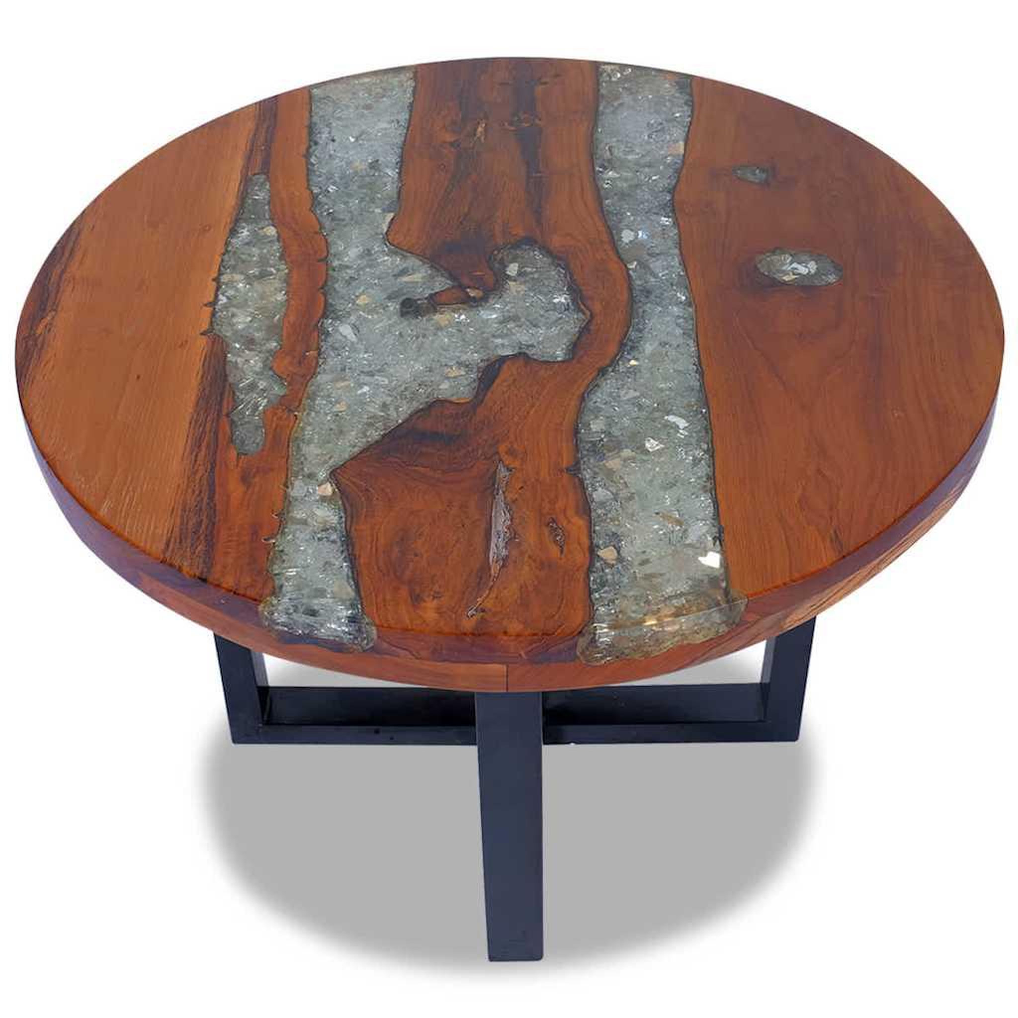 Voir la diapositive 4 : VIDAXL Table basse Teck Resine 60 cm