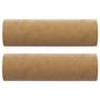 Voir la diapositive 2 : VIDAXL Coussins decoratifs lot de 2 Marron Ø15x50 cm Velours
