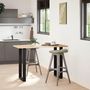 Voir la diapositive 2 : VIDAXL Pieds de table basse forme de U 2 pcs noir 50x(90-91) cm acier