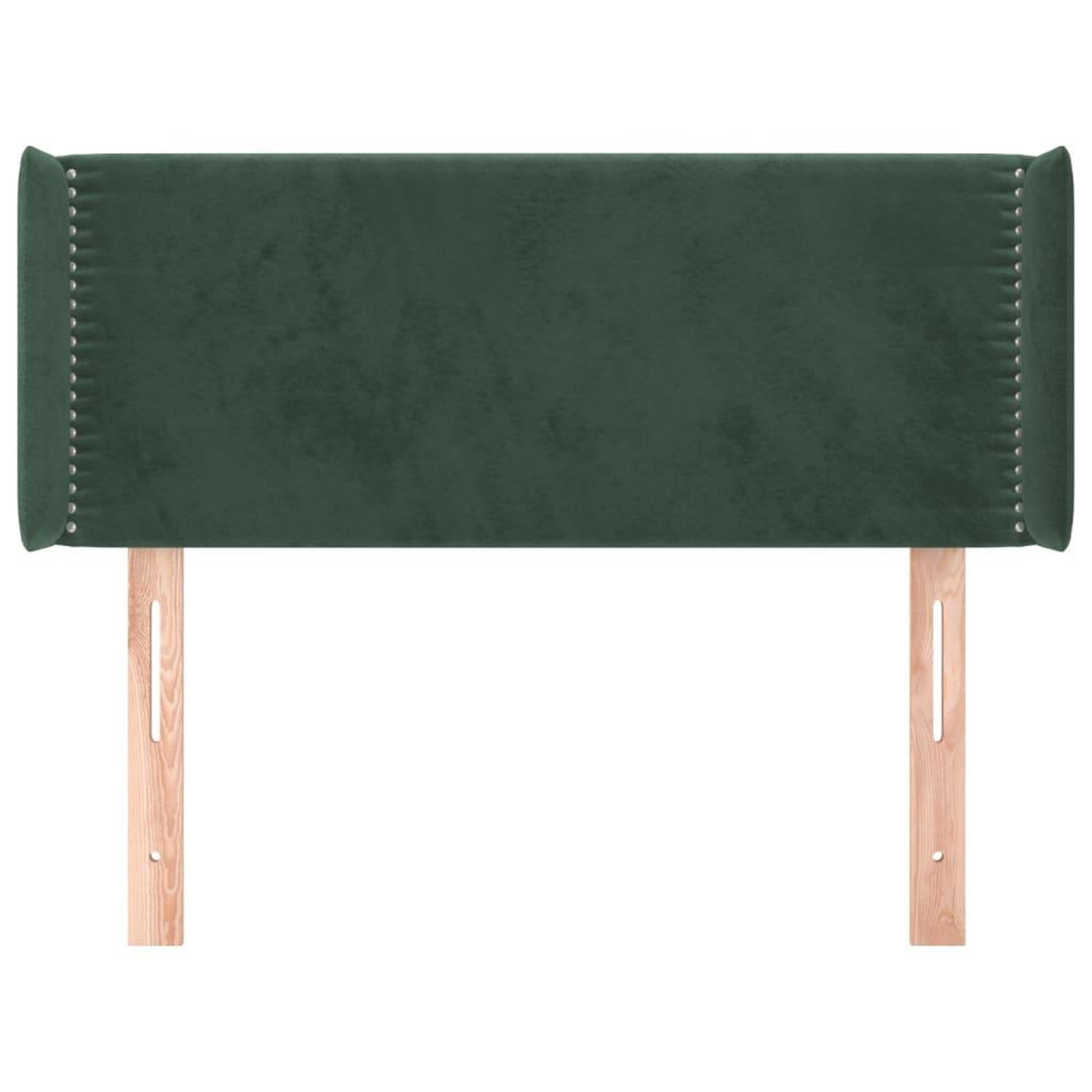 Voir la diapositive 3 : VIDAXL Tete de lit avec oreilles Vert fonce 83x16x78/88 cm Velours