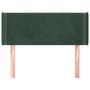 Voir la diapositive 3 : VIDAXL Tete de lit avec oreilles Vert fonce 83x16x78/88 cm Velours