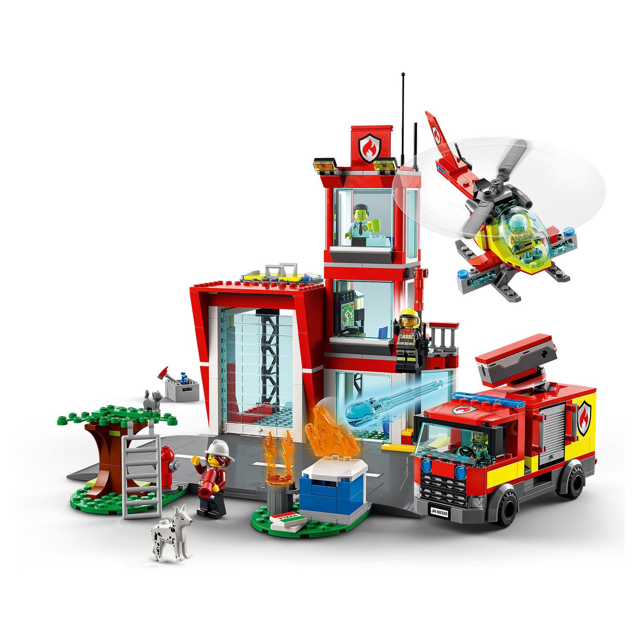 Voir la diapositive 4 : LEGO City Fire 60321 - La Brigade Pompiers avec Jouet Camion Set pour Enfants dès 7 ans