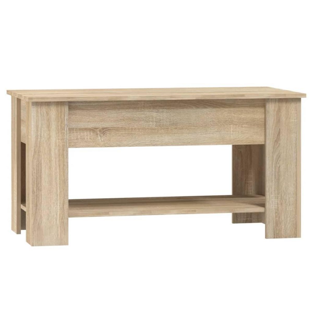 VIDAXL Table basse chene sonoma 101x49x52 cm bois d'ingenierie