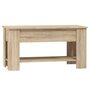 Voir la diapositive 3 : VIDAXL Table basse chene sonoma 101x49x52 cm bois d'ingenierie