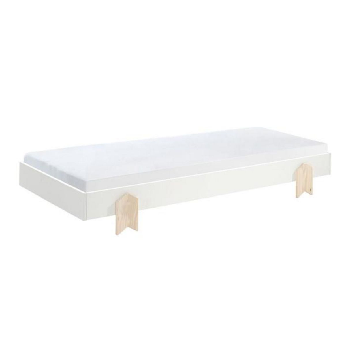 Paris Prix Lit Enfant en Bois  Modulo Arrow IV  90x200cm Blanc
