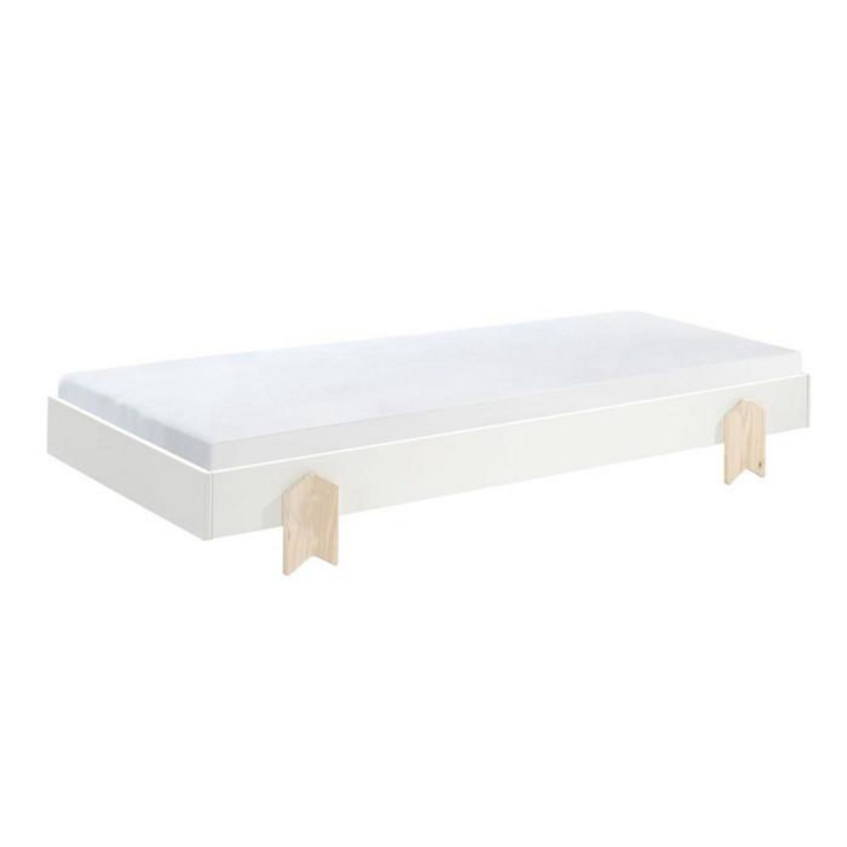 Paris Prix Lit Enfant en Bois  Modulo Arrow IV  90x200cm Blanc