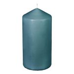 COMPTOIR DE LA BOUGIE Bougie Cylindrique Déco  Hugo  14cm Bleu Canard