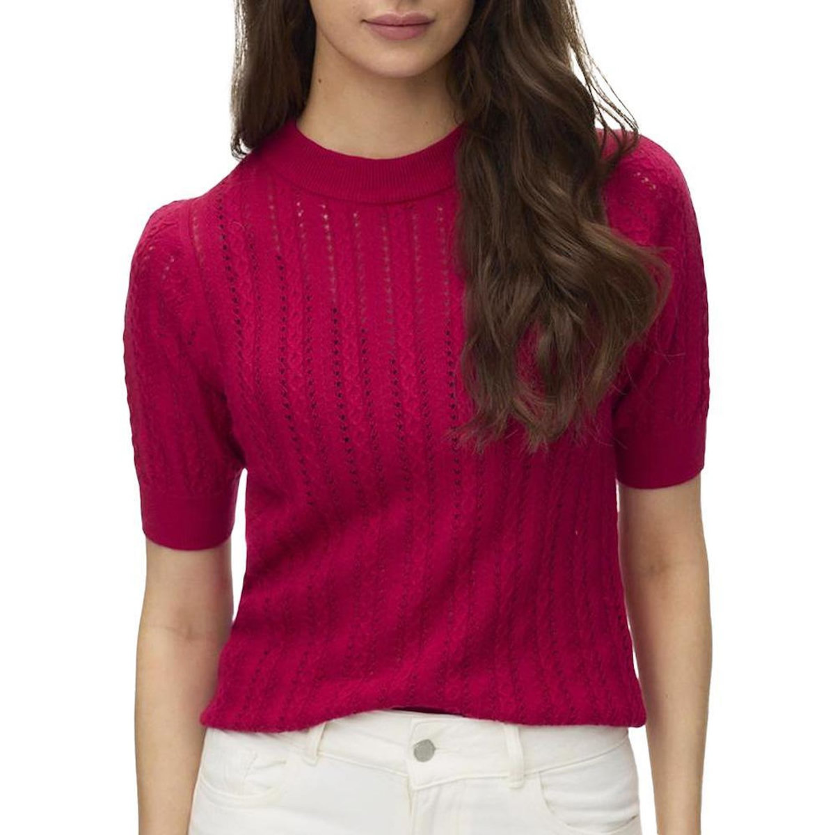 Vero Moda Pull Rose Femme Vero Moda Morena