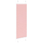 Voir la diapositive 4 : VIDAXL Store plisse rose 40x150 cm largeur du tissu 39,4 cm polyester