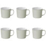 Voir la diapositive 1 : SECRET DE GOURMET Lot de 6 Mugs en Porcelaine  Nature  38cl Menthe