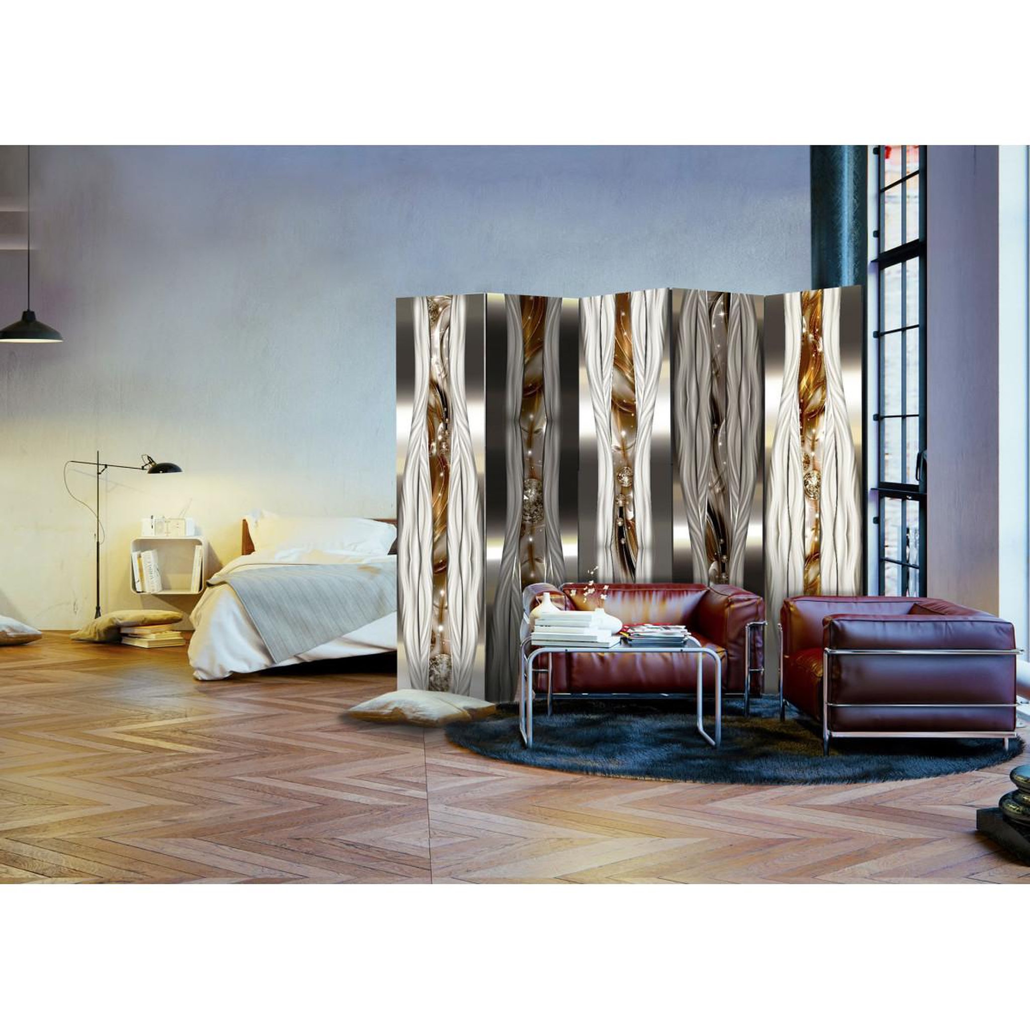 Voir la diapositive 2 : Paris Prix Paravent 5 volets  artistic expression  172x225cm