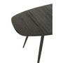 Voir la diapositive 5 : Paris Prix Table à Manger Ovale en Bois  Teck  200cm Noir