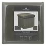 Voir la diapositive 3 :  Pouf Coffre Pliable en Velours  Lilou  38cm Gris