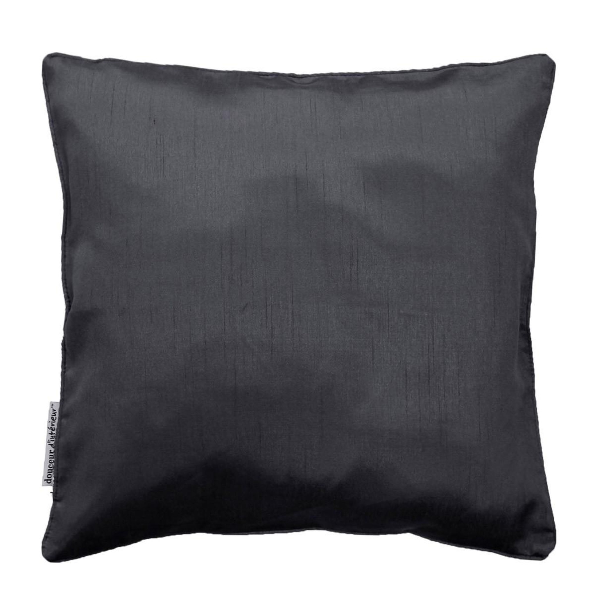 Douceur d'Intérieur Housse de coussin  shana  40x40cm gris anthracite