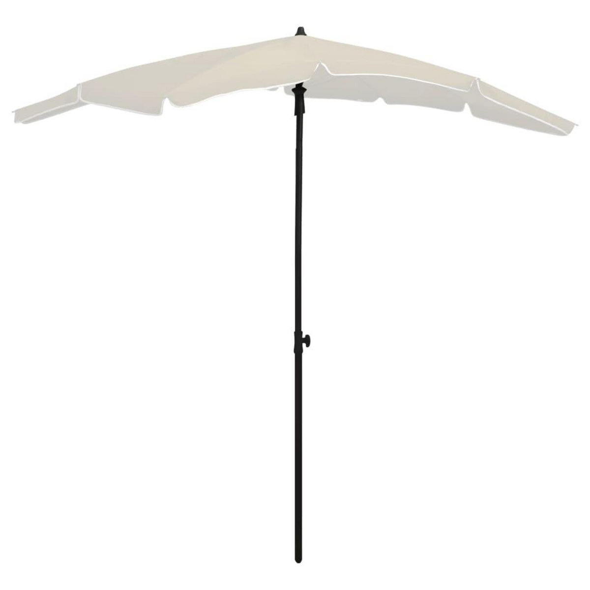 VIDAXL Parasol de jardin avec mat 200x130 cm sable