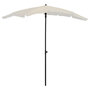 Voir la diapositive 1 : VIDAXL Parasol de jardin avec mat 200x130 cm sable