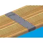 Ubbink Kit finition margelles droites pour piscine bois rectangulaire - Ubbink