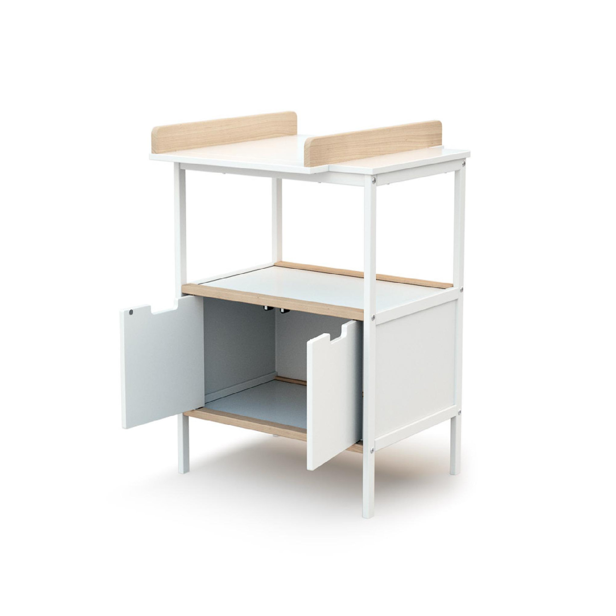 Voir la diapositive 3 : AT4 Meuble à langer 2 portes en bois