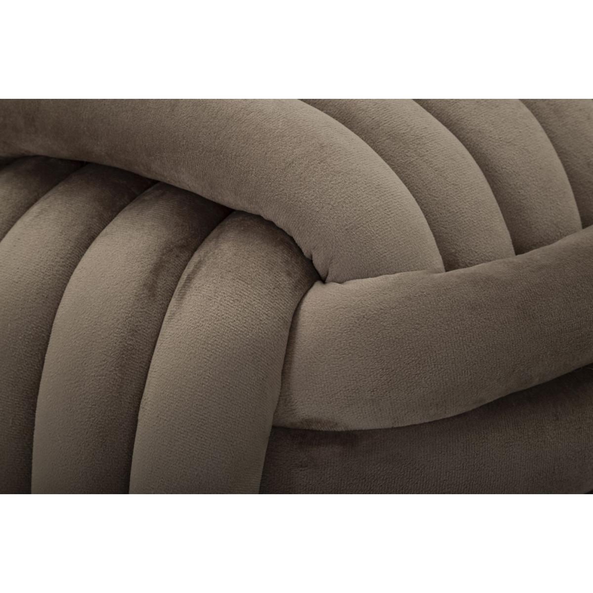 Voir la diapositive 5 : Paris Prix Pouf design en velours  softy  45cm gris