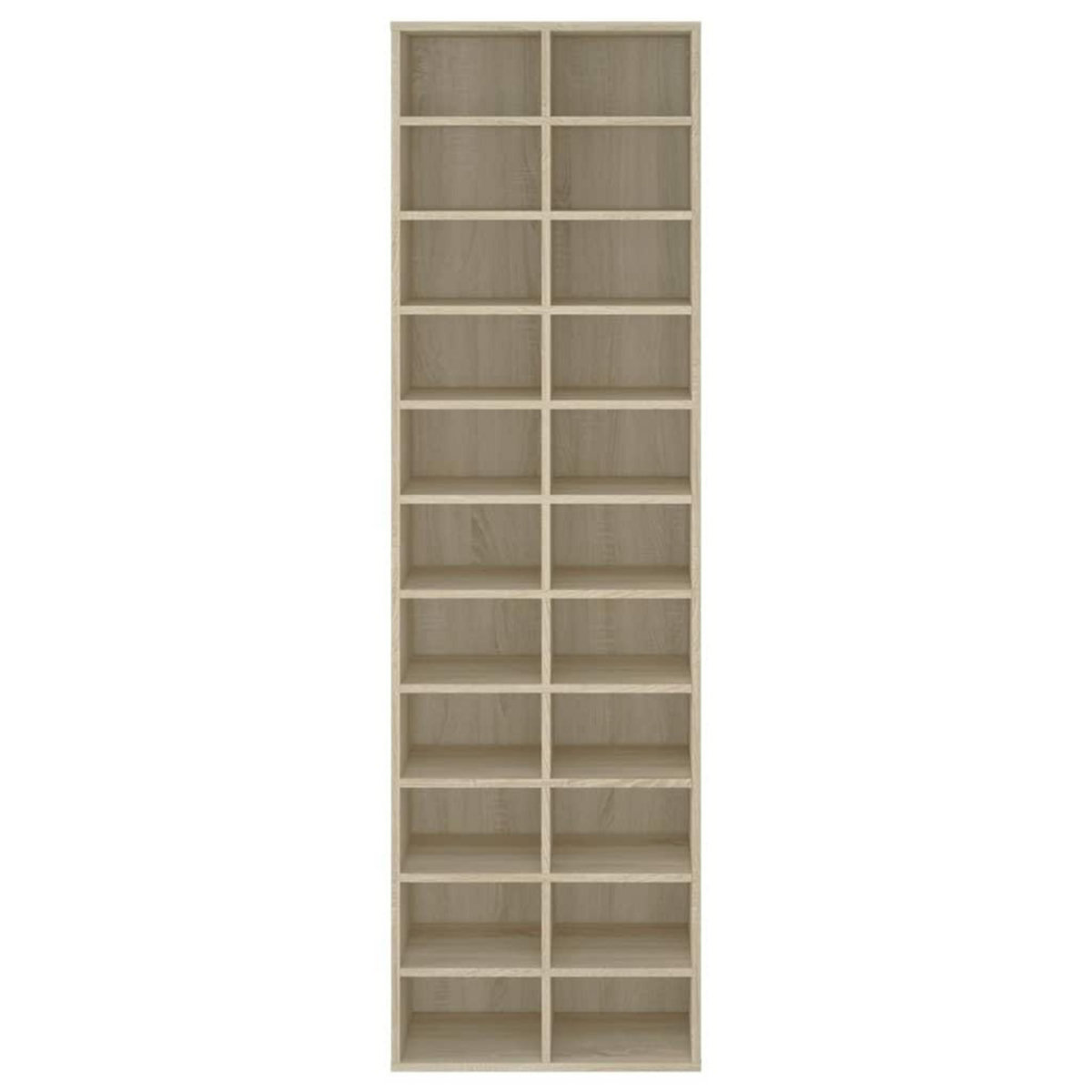 VIDAXL Armoire a chaussures chene sonoma 54x34x183cm bois d'ingenierie