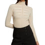 Voir la diapositive 1 : MORGAN Pull Beige Brillant Rosé Femme Morgan Mentosa