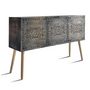 Voir la diapositive 2 : Paris Prix Coffre de Rangement  Malina  100cm Cuivre & Or