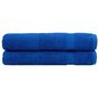 Voir la diapositive 1 : VIDAXL Serviettes de qualité supérieure SOLUND 2 pcs bleu 600 g m²
