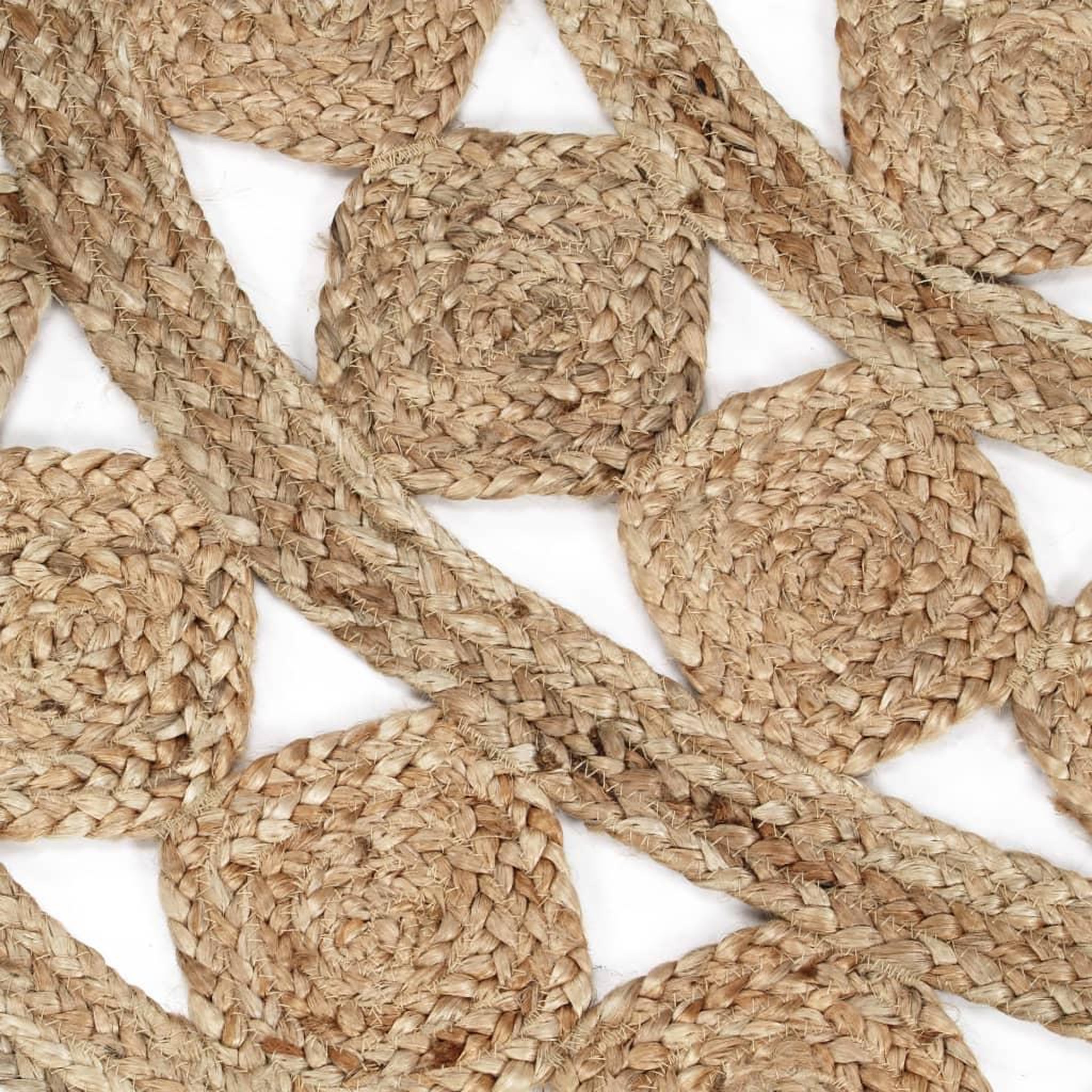 Voir la diapositive 4 : VIDAXL Tapis fait a la main Jute tressee 90 cm
