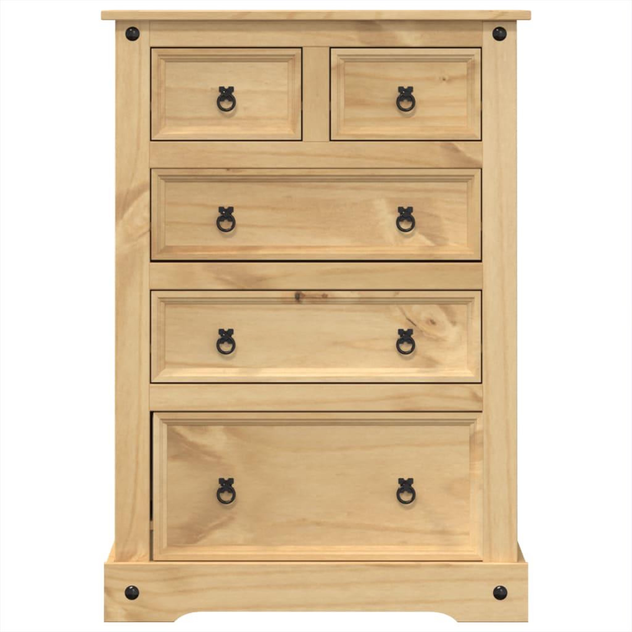 Voir la diapositive 4 : VIDAXL Commode  80x43x114 cm bois massif de pin