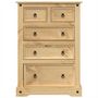 Voir la diapositive 4 : VIDAXL Commode  80x43x114 cm bois massif de pin