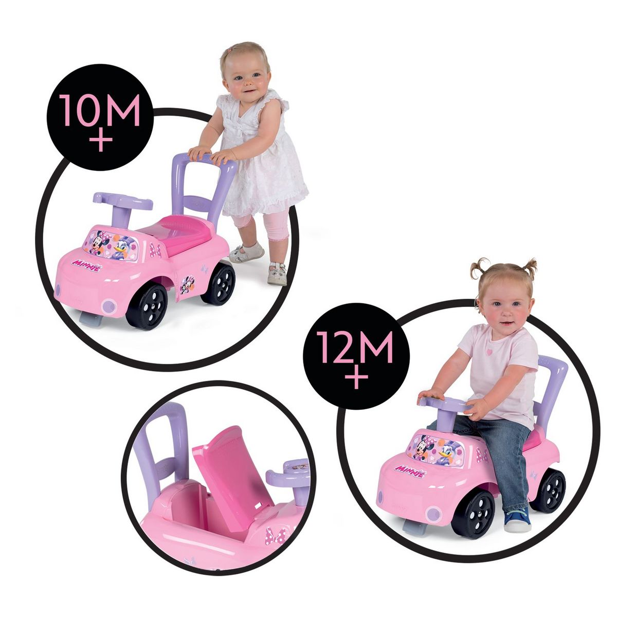 SMOBY Porteur Auto Minnie