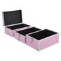 Voir la diapositive 6 : VIDAXL Mallette à maquillage 37x24x40 cm Rose Aluminium