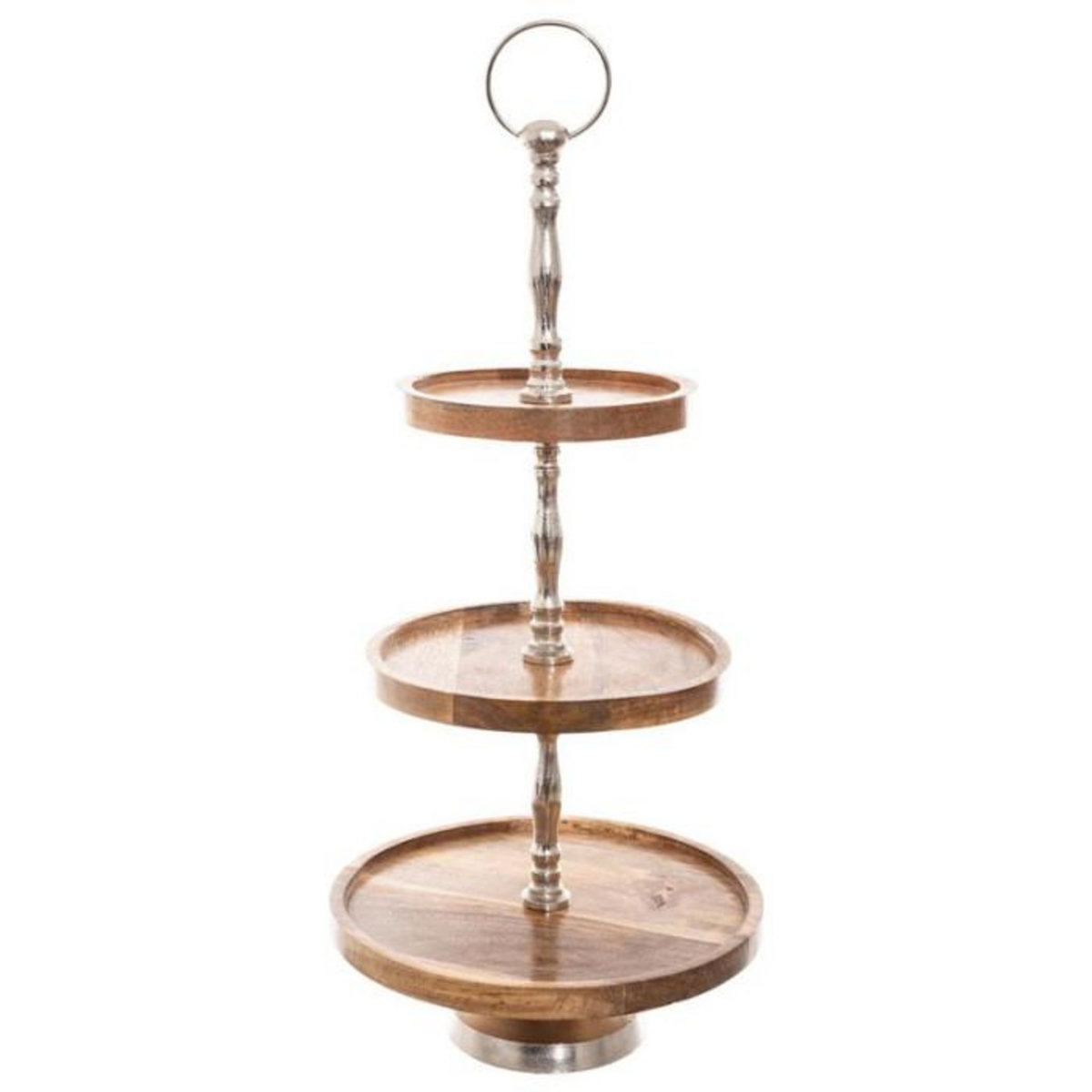 FEERIC LIGHT & CHRISTMAS Serviteur 3 Niveaux  Bois  62cm Naturel