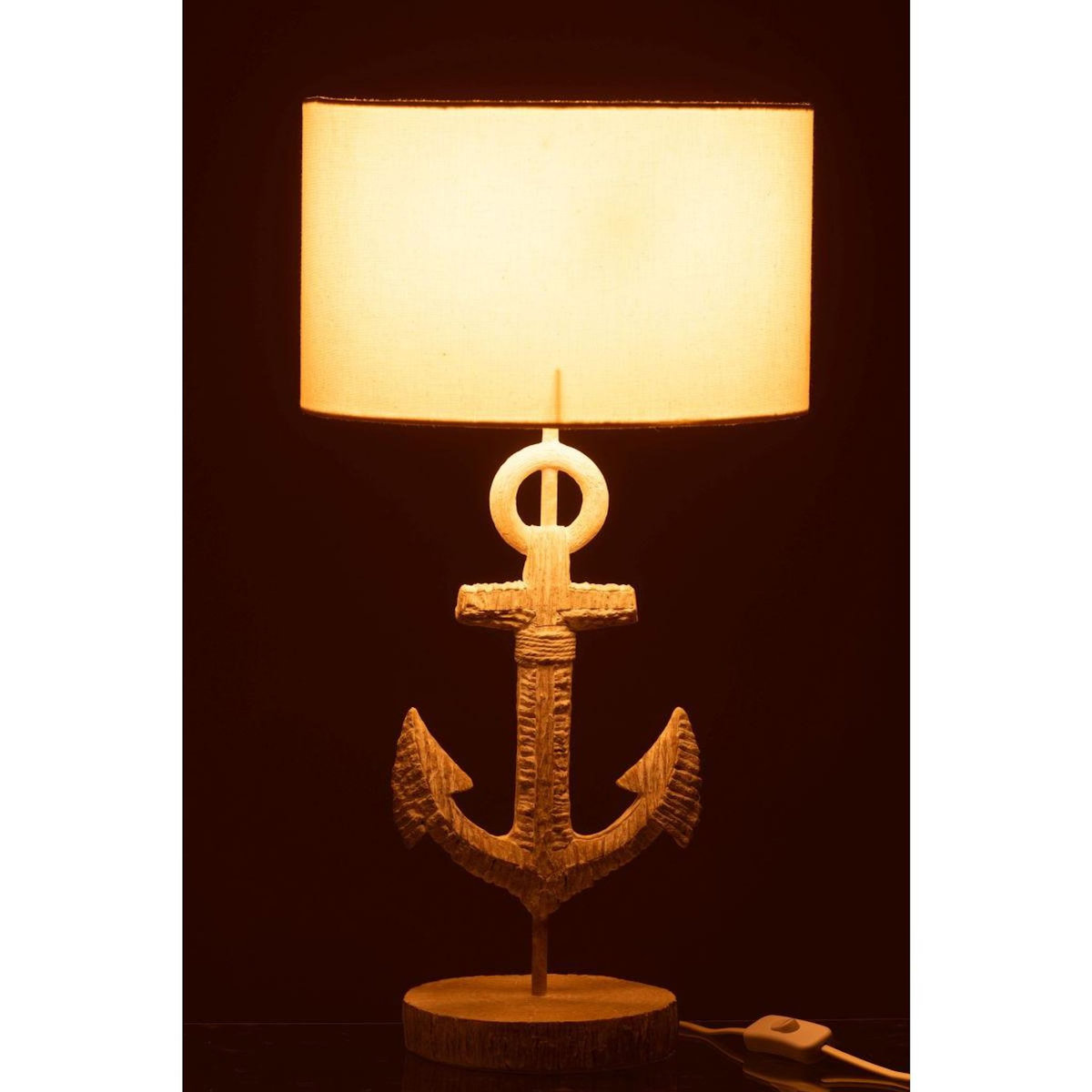 Paris Prix Lampe à Poser en Résine  Arche  58cm Blanc