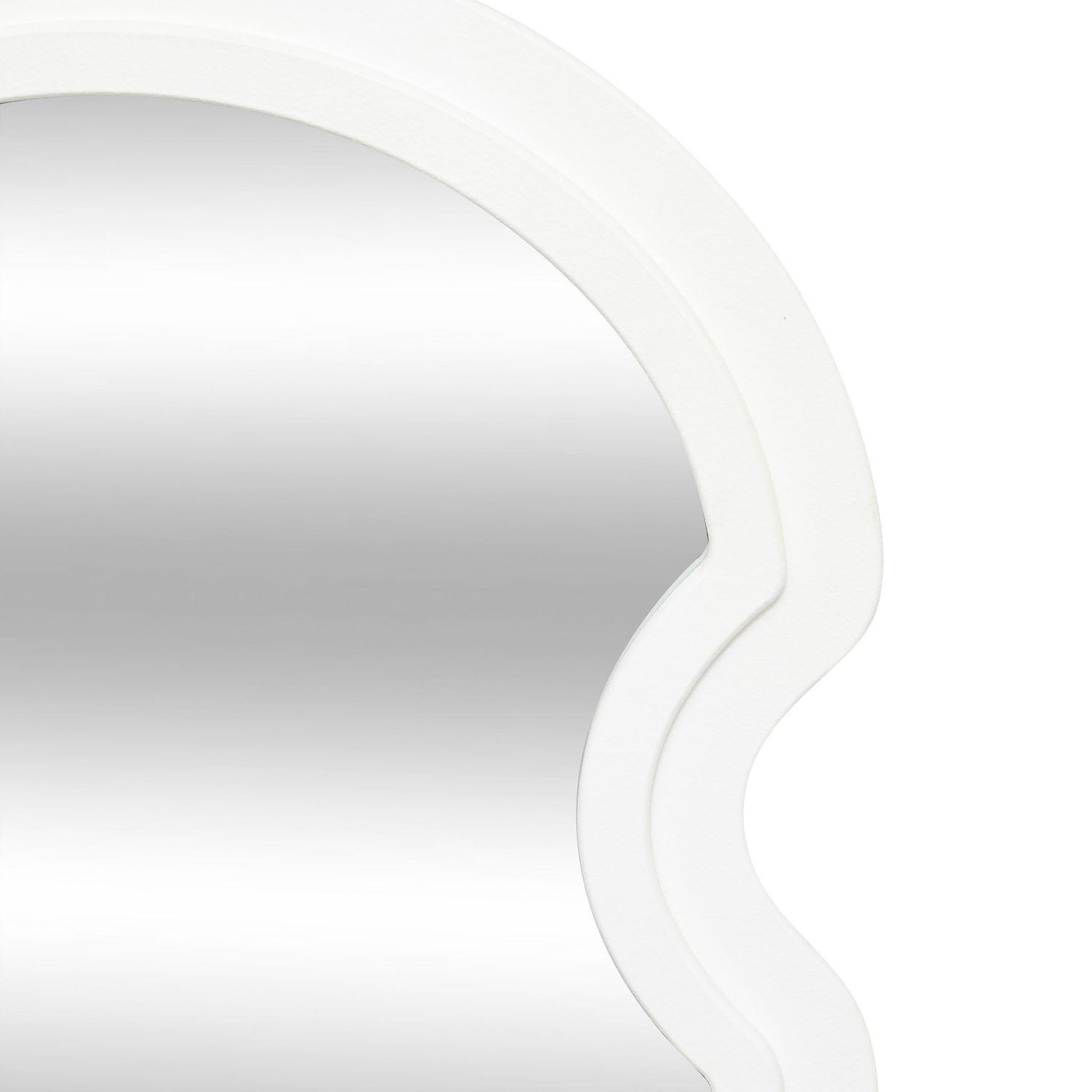 Voir la diapositive 3 : ATMOSPHERA Miroir mural vague emily - blanc
