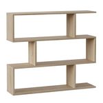 VS VENTA-STOCK Étagère Bibliothèque Bolonia Couleur Chêne 6 étagères, pour Salle à Manger ou Bureau