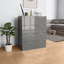 Voir la diapositive 1 : VIDAXL Buffet Gris brillant 60x35x80 cm Bois d'ingenierie
