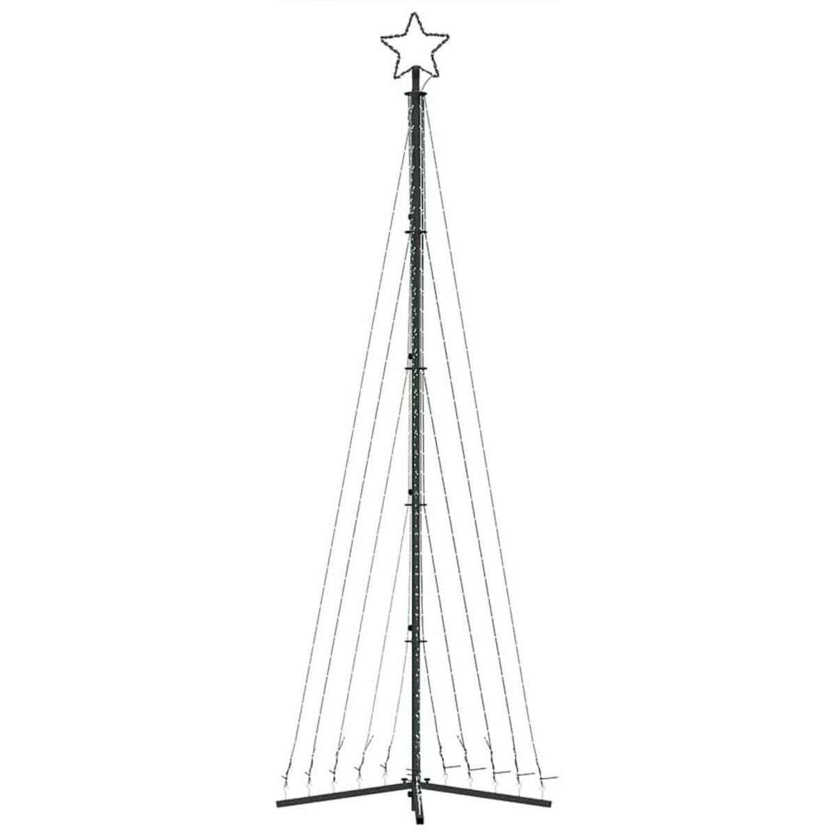 VIDAXL Sapin de Noël a LED 495 LED blanc froid 300,5 cm