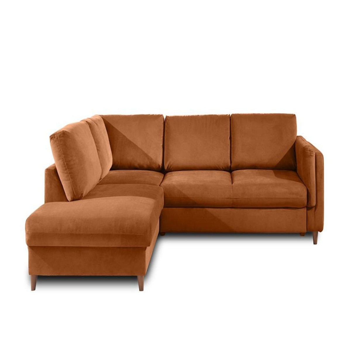 LISA DESIGN Brooke - canapé d'angle gauche - convertible - 5 places - en velours
