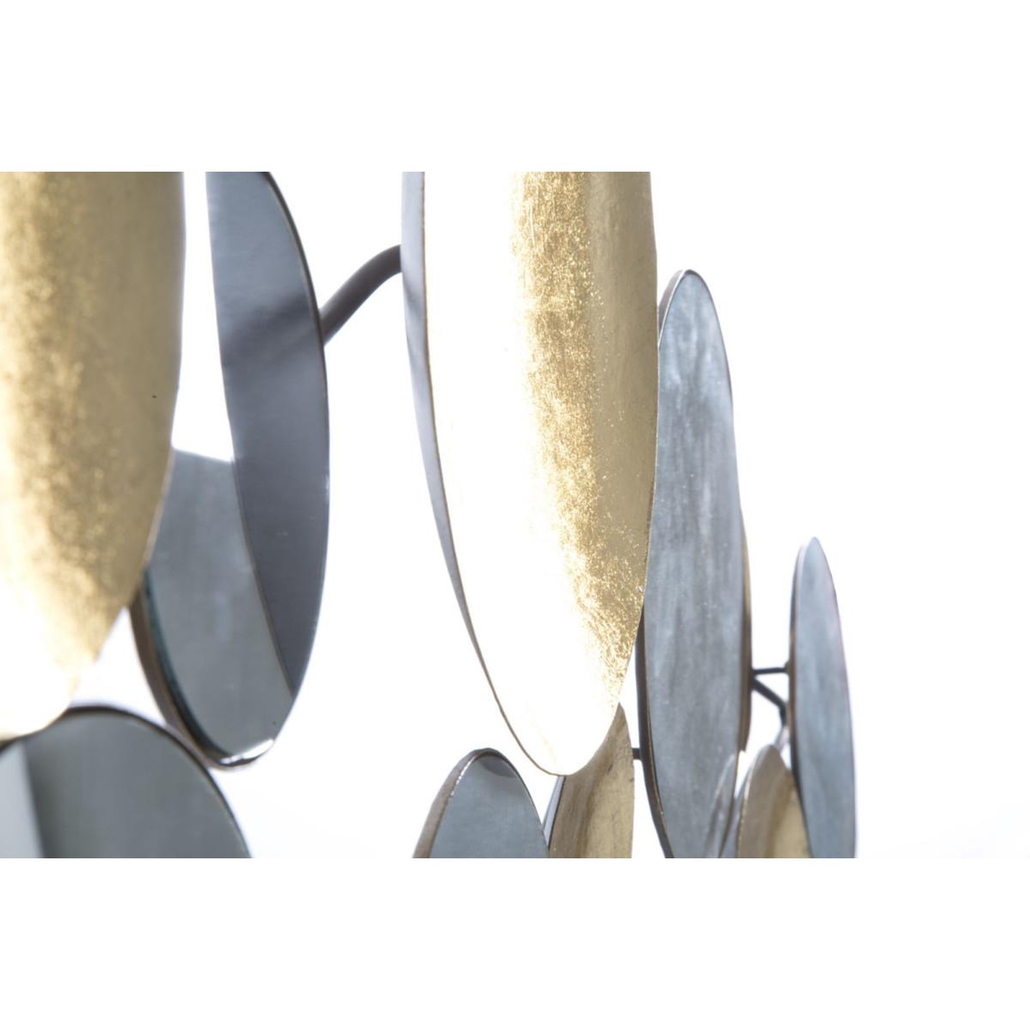Voir la diapositive 4 : Paris Prix Décoration murale en métal  miroirs  118cm or