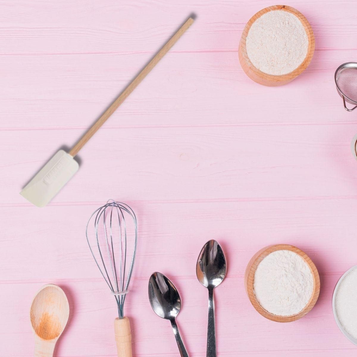 Fackelmann Ensemble de 2 Maryses de pâtisserie et de cuisine 25 cm manche en bois Fackelmann