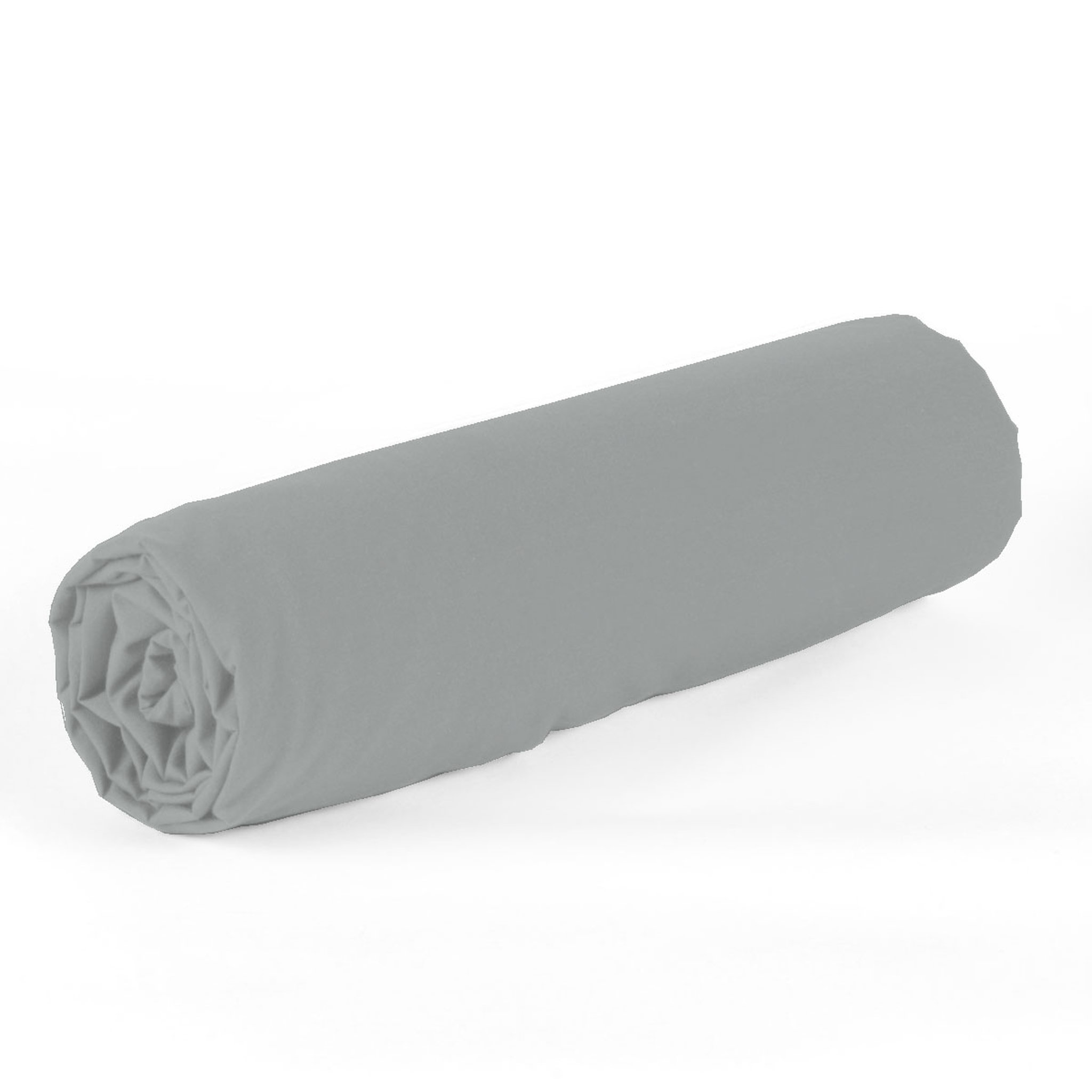 Voir la diapositive 2 : Drap houssse uni en coton 51 fils