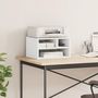 Voir la diapositive 3 : VIDAXL Support d imprimante blanc 40x32x22,5 cm bois d ingénierie