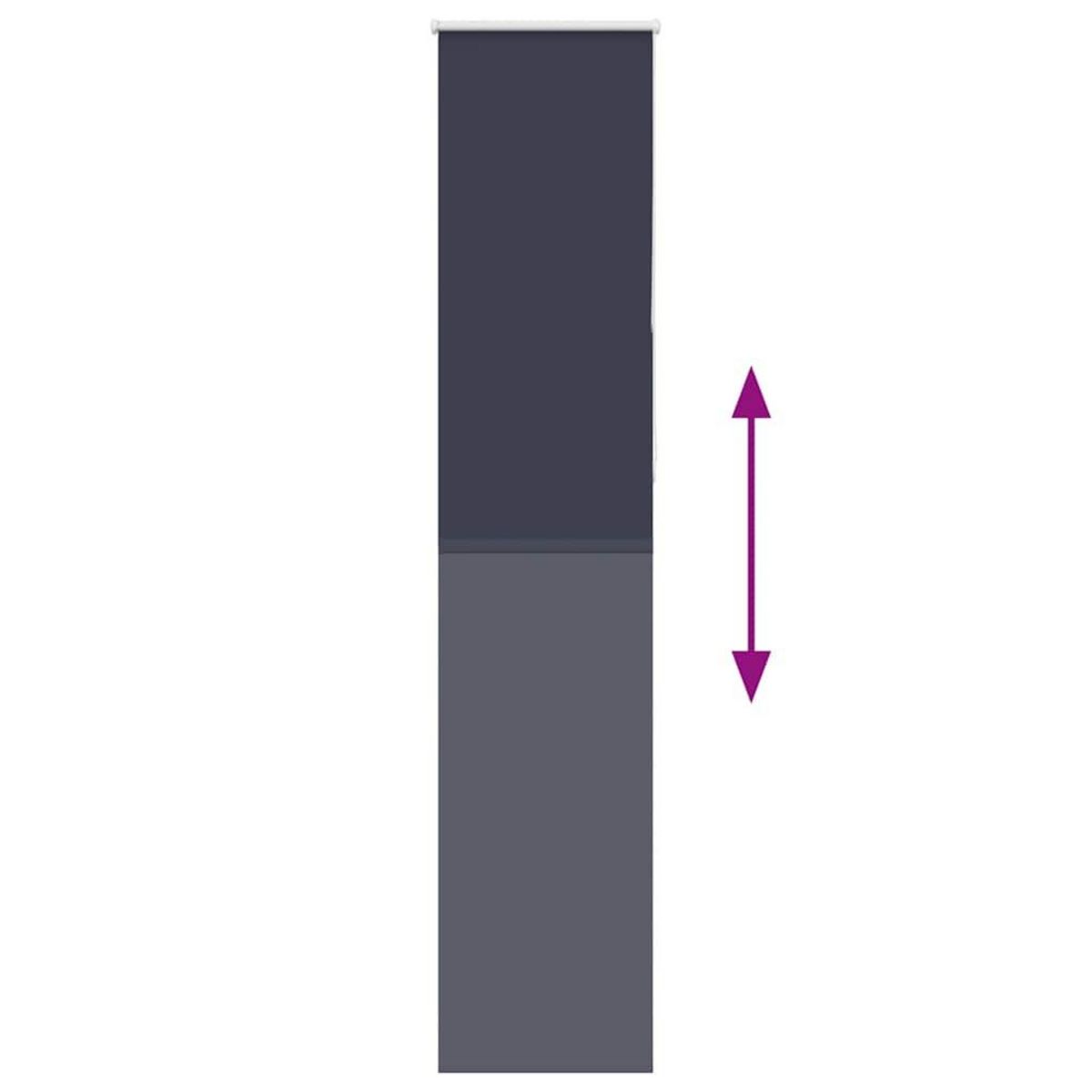 VIDAXL Store enrouleur occultant largeur du tissu 45,7 cm polyester